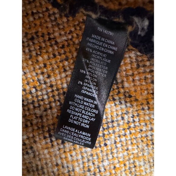 Maxsport‎ Cardigan Sweater Coat Womens L Knit Long Floral Print Hook Eye Hippie - Picture 6 of 7